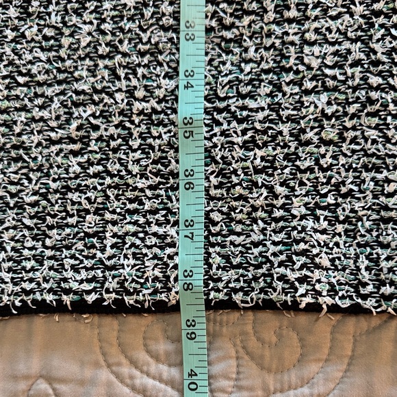 NWT St. John Tweed Eyelash Space Dye Sheath Dress Blk/Mint size 10 - Picture 17 of 17